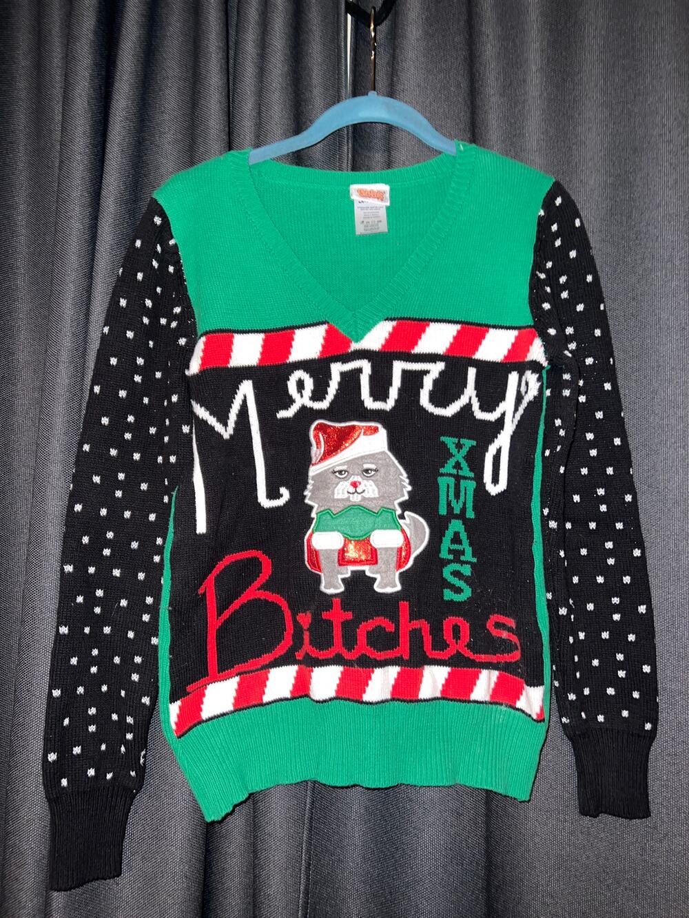 Ugly Christmas Sweater Xmas Size Small Cat Spencer’s